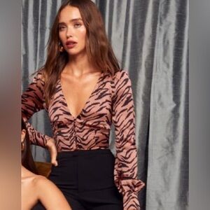 Reformation Cadence silk Top Small